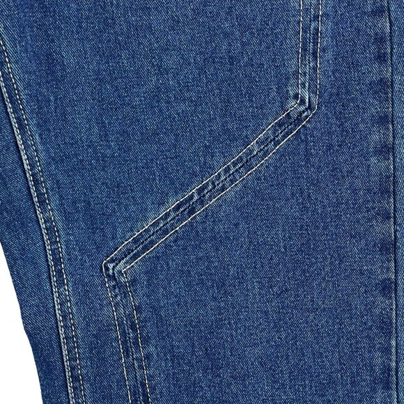 NWT Future Collective Reese Blutstein Women Blue Jeans Size 8 Straight High Rise - Picture 14 of 15